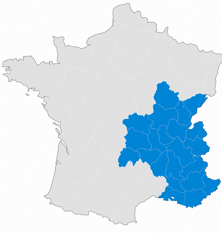 Zone d’intervention - carte de France